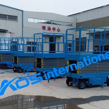 Мобильные гидравлические ножницы воздушных подъемной платформы с максимальная высота 20 м