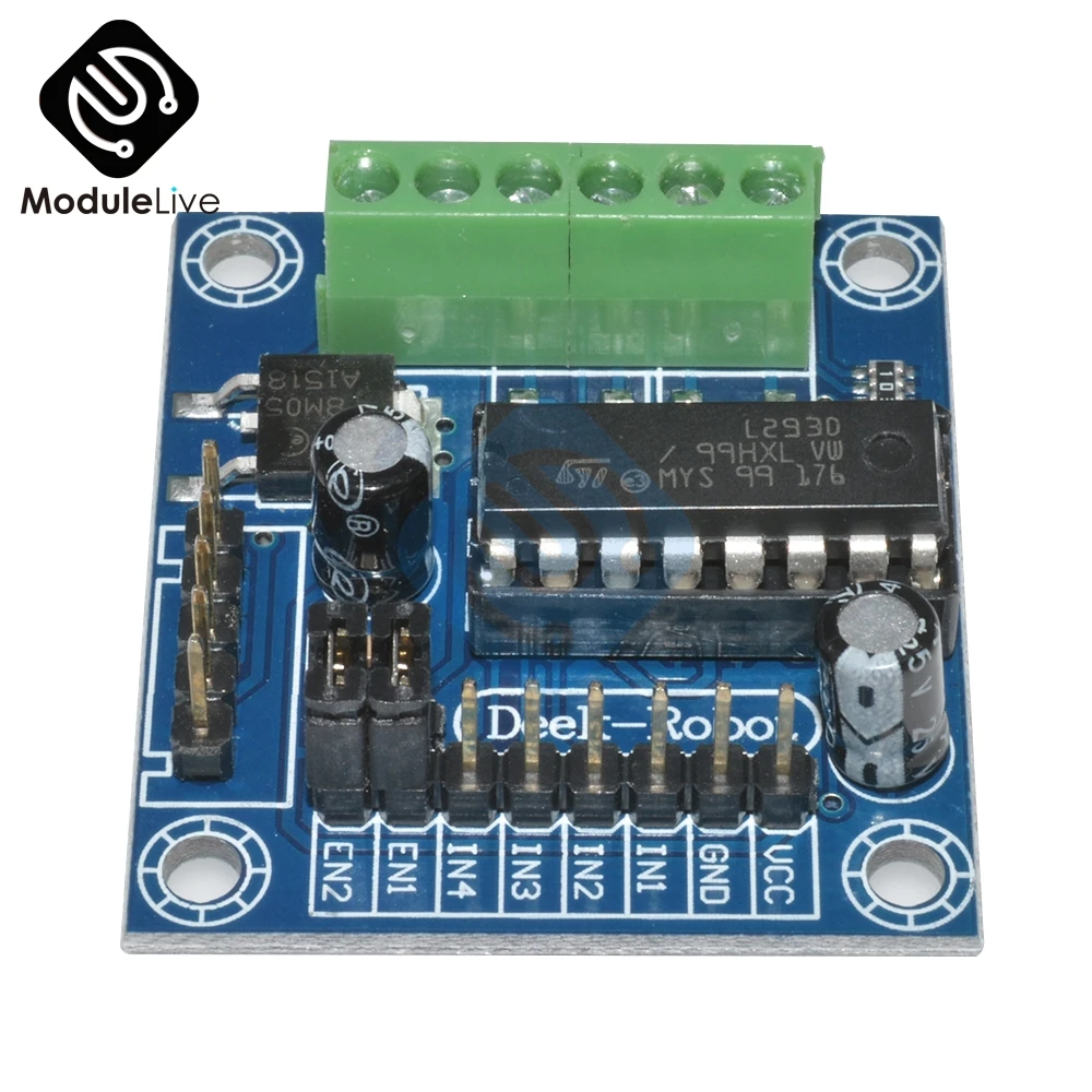 Mini 4 канала 4ch Motor Drive Щит L293D Плата расширения модуль высокой Напряжение ток для Arduino UNO Mega 2560 Mega2560