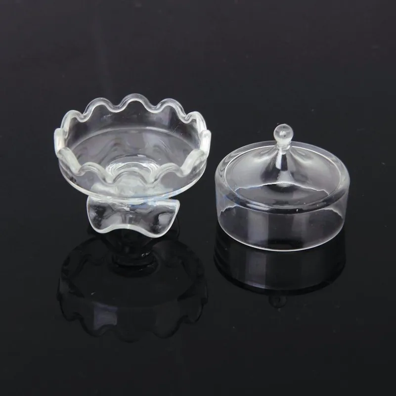 Buy 112 Dollhouse Miniature Dessert Plate Transparent