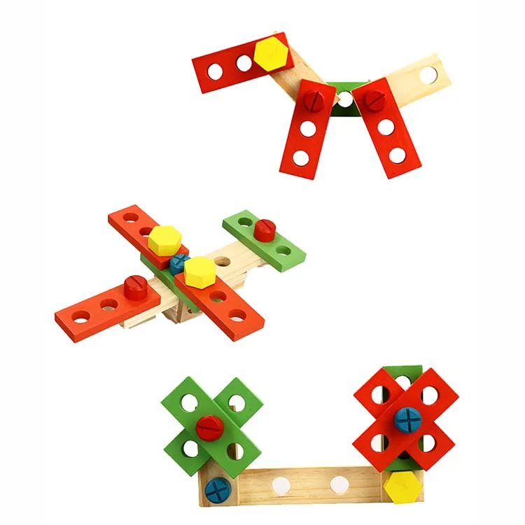Инструменты Детские игрушки деревообрабатывающий набор инструментов деревянные игрушки для детей гайки и болты деревянная коробка игрушки в виде садовых инструментов образовательный подарок