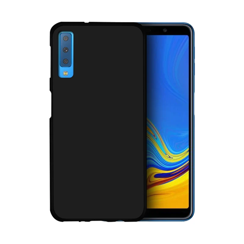For Samsung Galaxy A7 2018 Case Cover Soft TPU Silicone Back Cover For