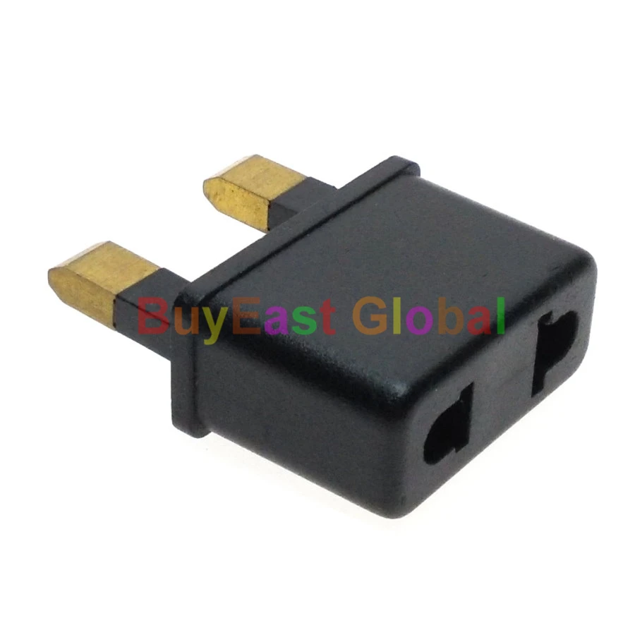 (2 PCS) UK Ireland Malaysia Singapore HK Mini 2 Pin Power Plug Adapter