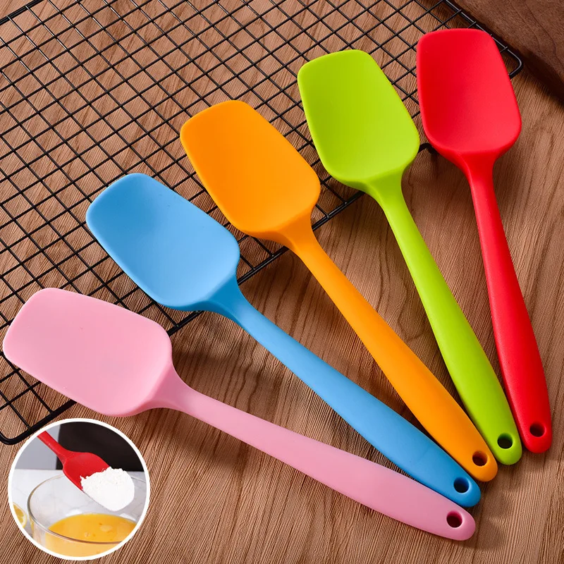 

Healthy Silicone Spatula Heat-Resistant Spatulas, Rubber Non-stick Spatulas with Stainless Steel Core 1 Piece, Random Color