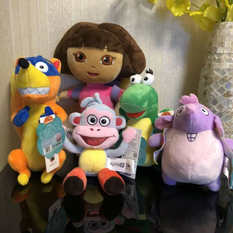  2019 Genuine Dora the Explorer Plush Toy Pre-Kindergarten Toys cute Dora Boots Stuffed Doll Party d - 33046650676