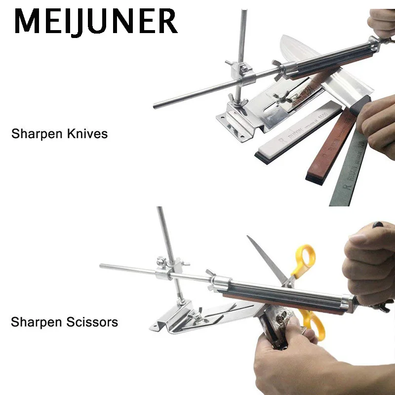 Система заточки кухонных ножей Meijuner с фиксированным углом комплект из 4