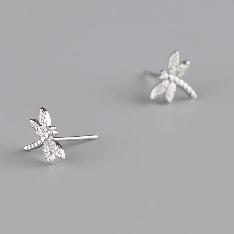 Женские гипоаллергенные серьги гвоздики со стрекозой|stud earrings|stud earrings for womenearrings
