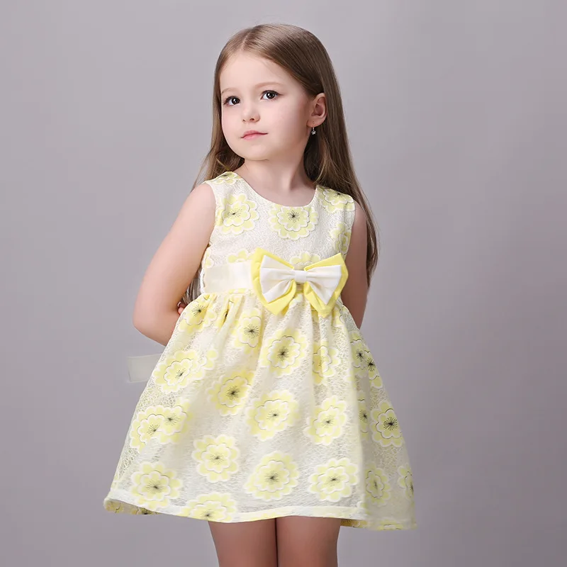 2017 Summer Children Girls Dresses Lovely Baby Girls A Line Dress Baby