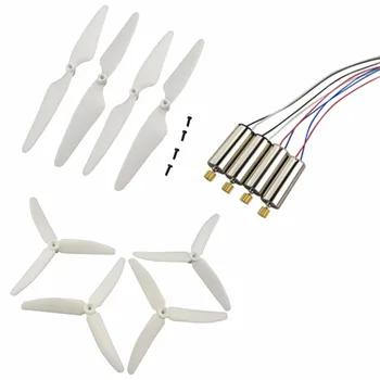 

Upgrade RC accessories 3-leaves and 2-leaves propeller and motors for Hubsan X4 H502S H502E H502T H507A H216AQuadcopter-White
