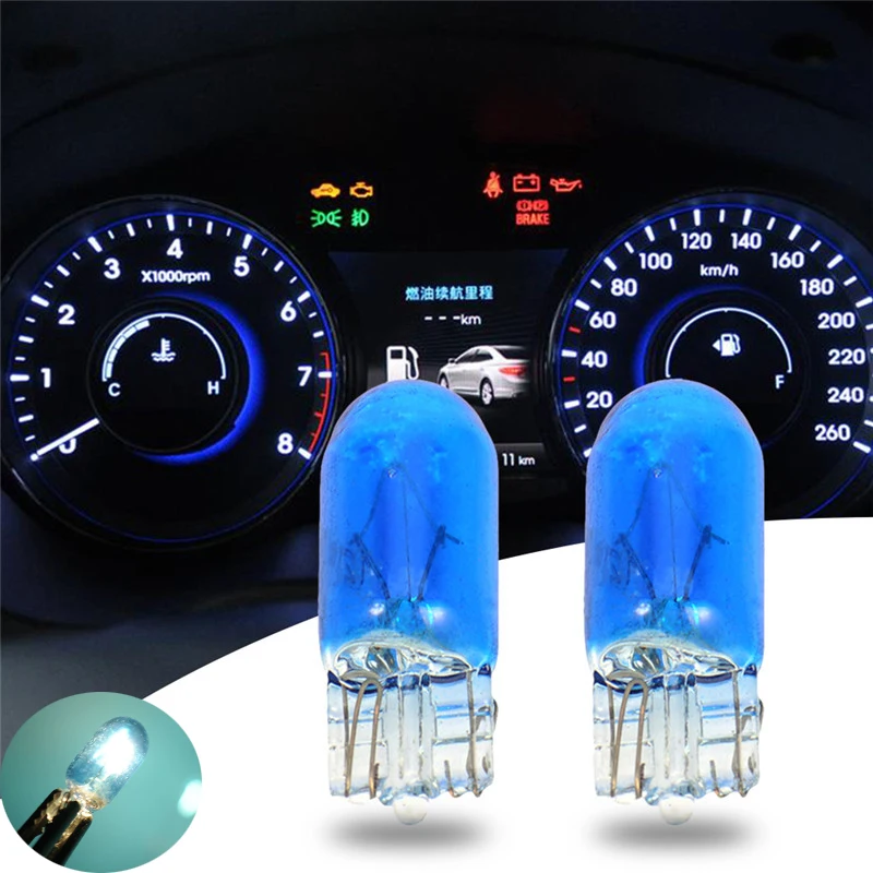 Buy 2Pcs T5 T10 Car Motorcycle Instrument Bulbs