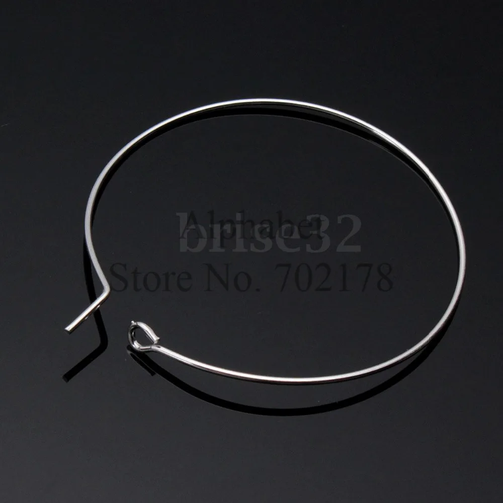 Wine Cup Card Wine Labeling Silver Metal Wine Glass Charm Rings Wire Hoops  Drink Markers 20mm