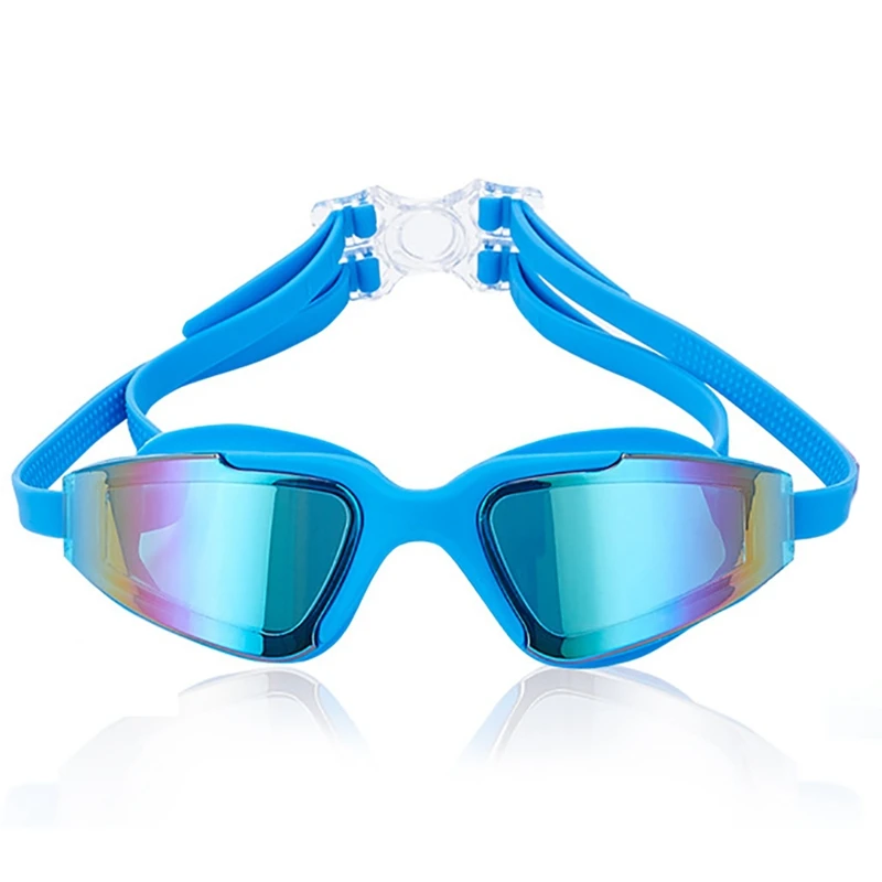 Плавание специальные HD покрытие плоские плавательные очки женские мужские водостойкие пылезащитные противотуманные анти-УФ очки