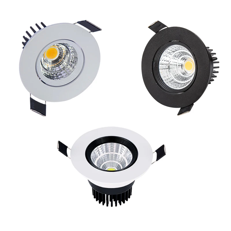 

Dimmable Led Downlight Light COB Ceiling Spot Light 3w 5w 7w 10w 12w 15w AC220V Ceiling Recessed Lights Indoor Lighting