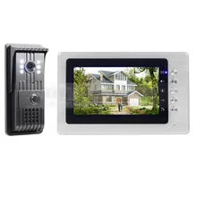 DIYSECUR 7 “700TVL Cámara de Visión Nocturna de Vídeo Teléfono de Puerta de Intercomunicación de Manos Libres Monitor Unlock