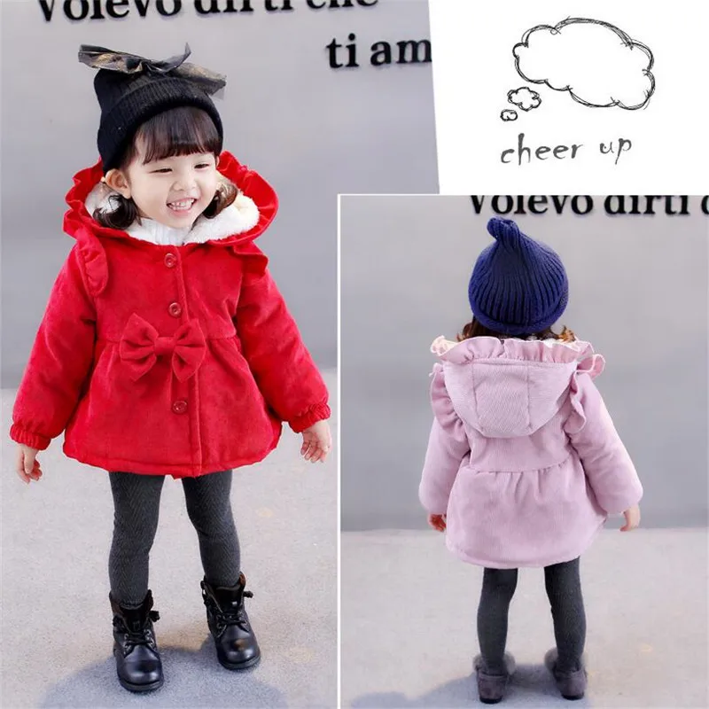 baby girl jacket christmas autumn winter jacket coats Children hooded