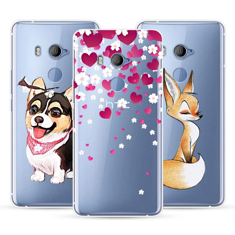 Cartoon Case For HTC U11 Eyes Life Pattern Plainting Soft Silicone Fundas Phone Plus U12 |