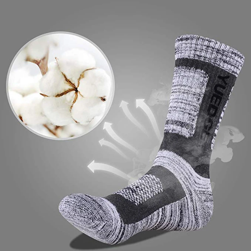 Tanie Męskie 5 par poduszki załogi skarpety sportowe Multi Performance Outdoor Sports wspinaczka Bike turystyka Trekking skarpety chroń swoje stopy