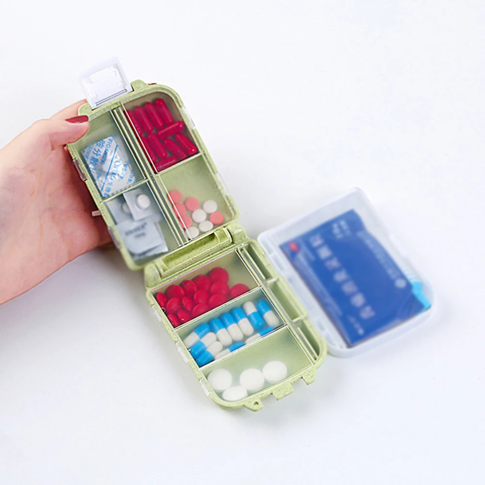 Креативные портативные многофункциональные пилюли коробка высокого качества путешествия пластиковые упаковочные органайзеры милый