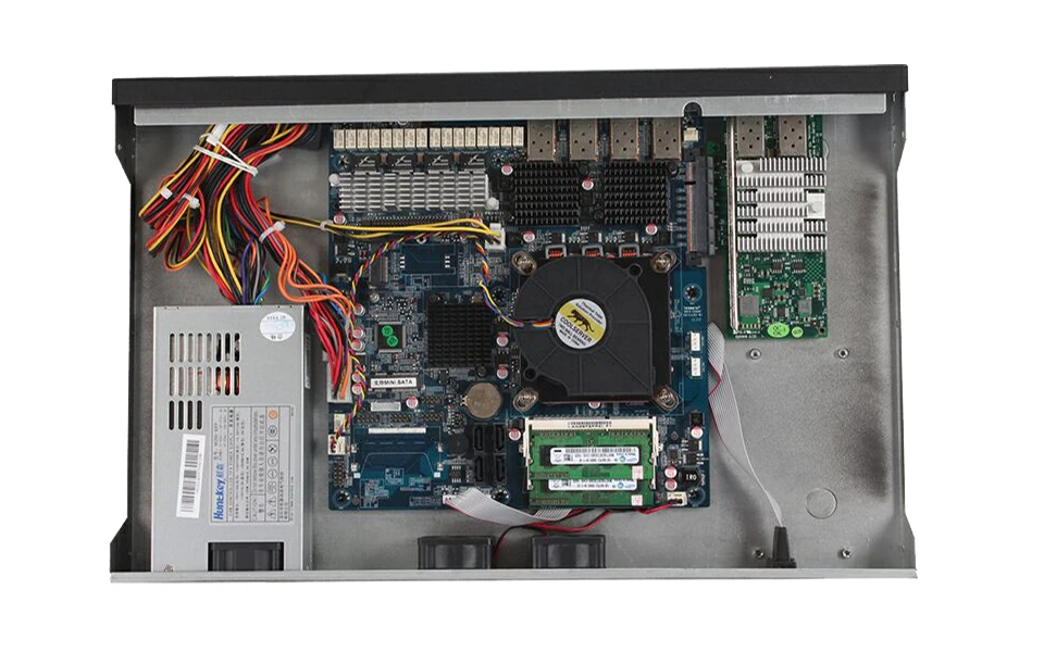 Причастником R19 1U сетевой сервер брандмауэра SFP с intel Core LGA1150 i5 4430 4 SFP 4 LAN 8 Гб Ram 128 Гб SSD