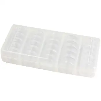 

Nail Art Tip Sequin Drill Storage Box Case Organizer Empty 25 Compartments