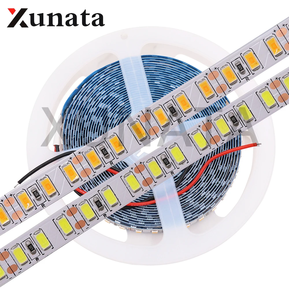 DC12V 1M 2M 5M SMD 5630 Epistar Chip Cold White /Warm White Super bright led strip SMD 5730 120leds/m Flexible Led Tape Light super bright smd 5730 led strip light dc12v 120leds m white nw4000k warm white flexible 600 led tape 5m rope ribbon string lamp