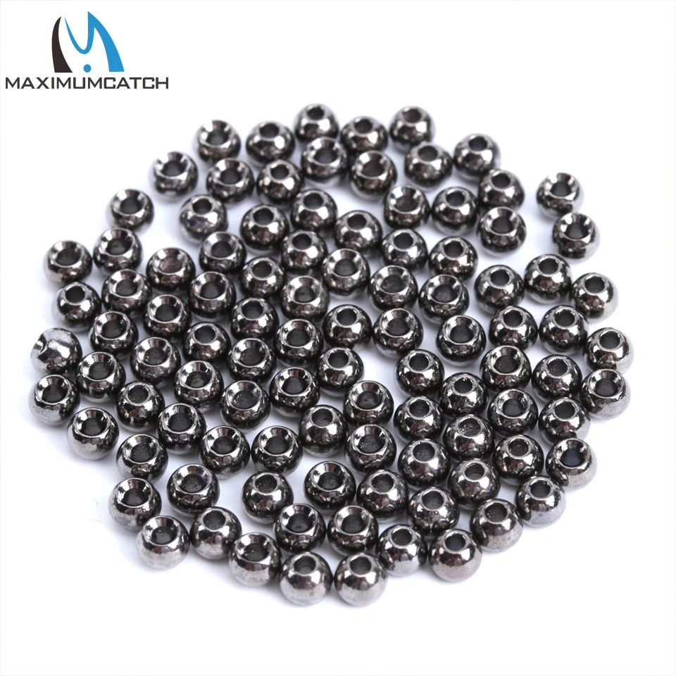 Maximumcatch 4.0 MM 50 Count Round/Ball Tungsten Fly Tying Beads Fly