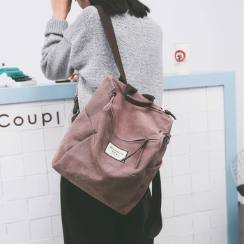 

Korean Style Fashionable Female Canvas Backpack Harajuku Style Large Capacity Casual Backpack For Travel College Style Schoolbag