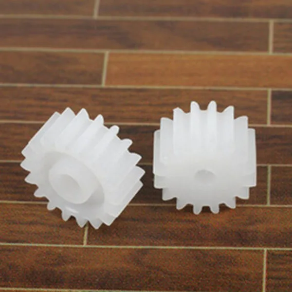 50pcs Spindle gear plastic motor gears 0.5 modulus 2mm aperture 9 tooth