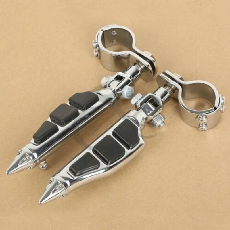 Мотоцикл Chrome стилет подножки и зажимы для Kawasaki Vulcan VN 400 800 900 1500 2000 YAMAHA V-STAR XVS 1300 650 950 1100