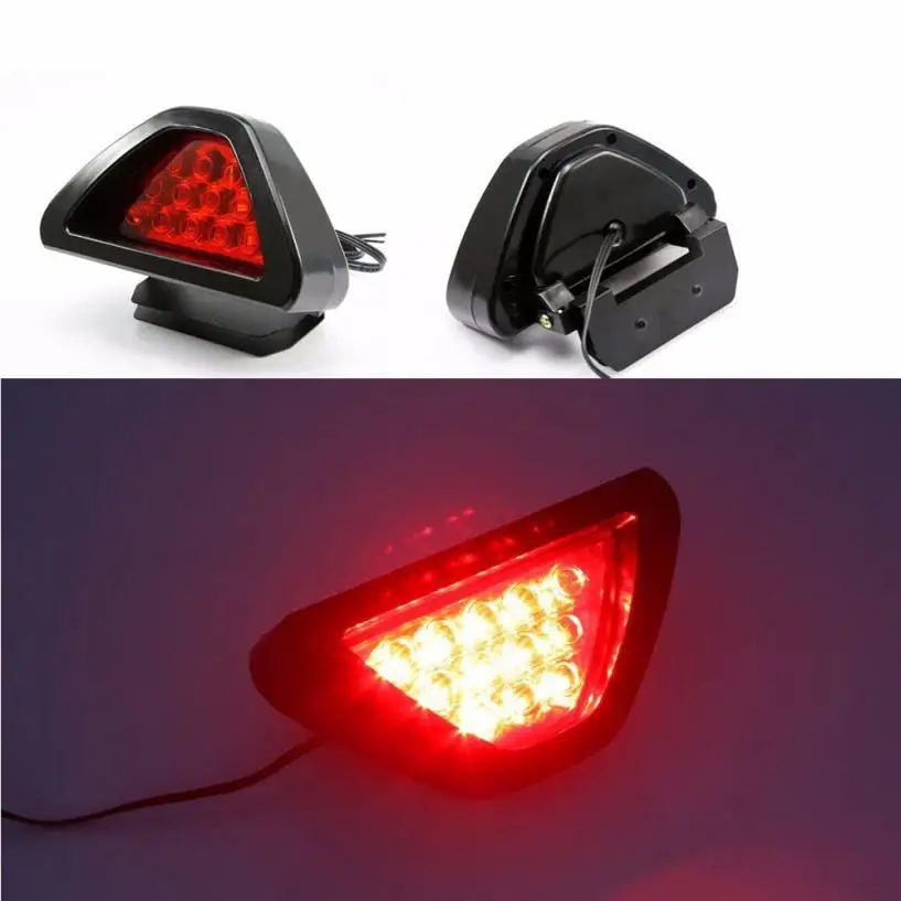 2017 New Hot Universal F1 Style 12 LED Red Rear Tail Third Brake Stop ...