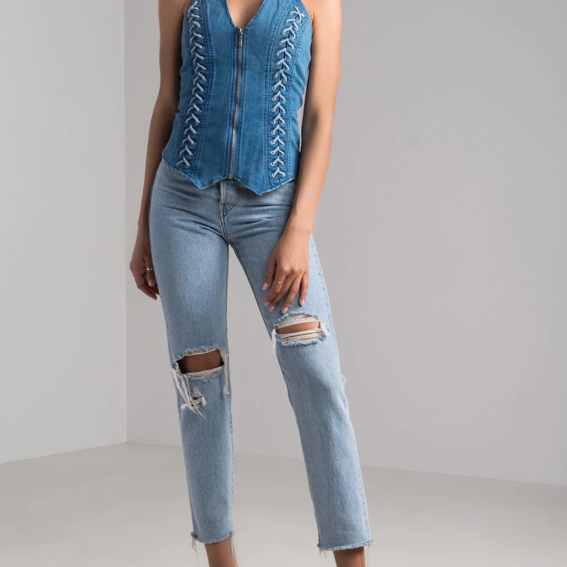 STILL LOVE YOU DENIM HALTER TOP (4)