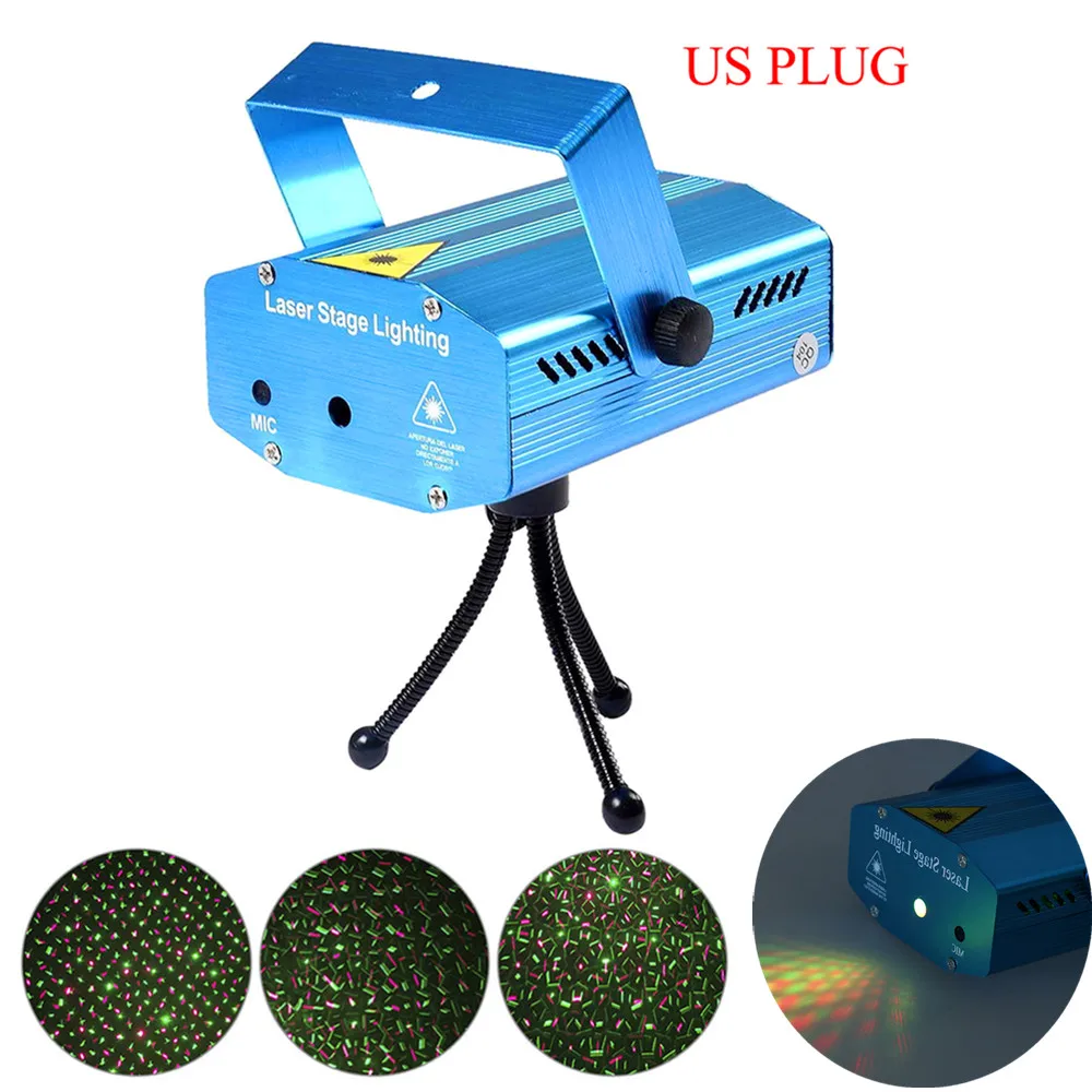 

Mini LED Laser Projector Christmas Decorations Laser DJ Disco Light Laser Light Dj Voice-activated Xmas Party Club Light