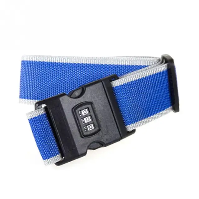 Adjustable Safety Belt with Three Digit Combination Lock for Travel