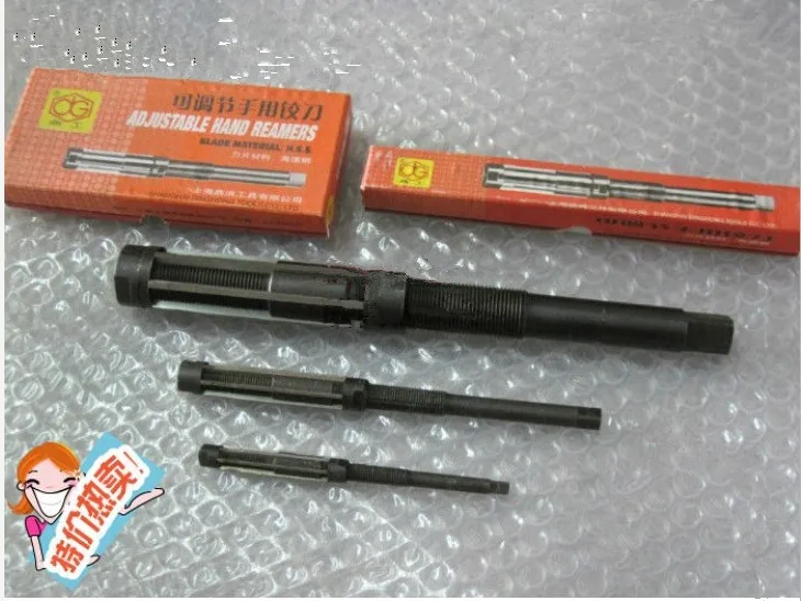 Adjustable hand reamer HSS  6-6.5   6.5-7  7-7.75   7.75-8.5   8.5 - 9.25  5pcs/lot Core drill bit Reamer rotating tool 2