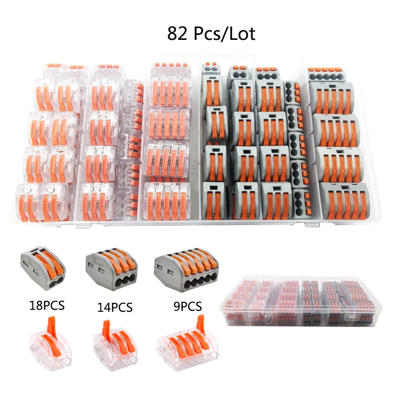 

splice terminal Crimp Connector wire lamp quick wiring terminal soft and hard wire wire splitter , Quick Plug-In Terminals
