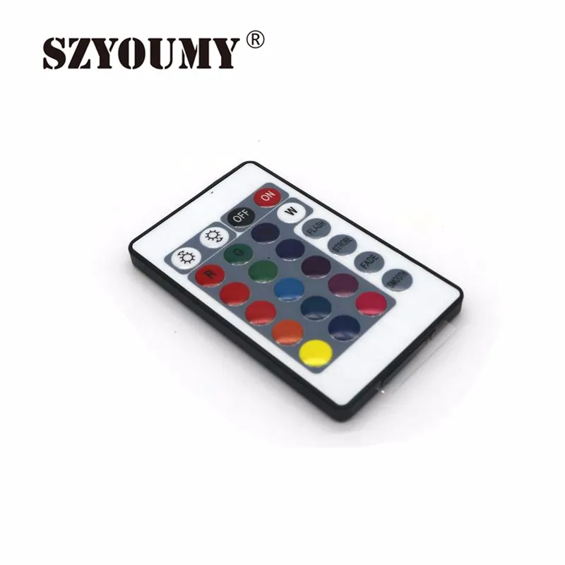 SZYOUMY 24/44 Ключи светодиодный IR RGB мини контроллер для RGB SMD 3528 5050 Светодиодные ленты инфракрасный пульт дистанционного управления диммер Вход