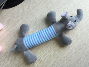 

3 Designs Dog Toys Pet Puppy Plush Sound Dog Toys Pet Puppy Chew Squeaker Squeaky Plush Sound Duck Pig Elephant Toys