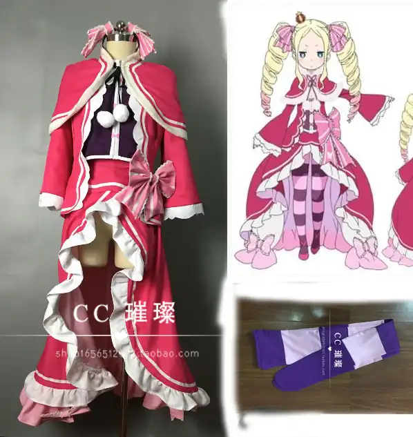 Re Zero Kara Hajimeru Isekai Seikatsu Beatrice Cosplay Costume With Socks 11 Beatrice Cosplay Cosplay Costumecostume Cosplay Aliexpress