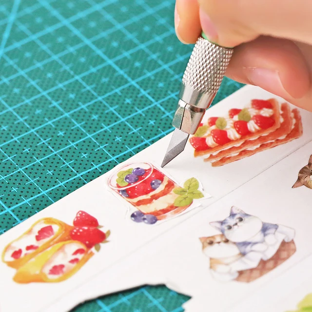 4 Colors Sharp Cutting Blade Carving Knife Simple Utility Knife