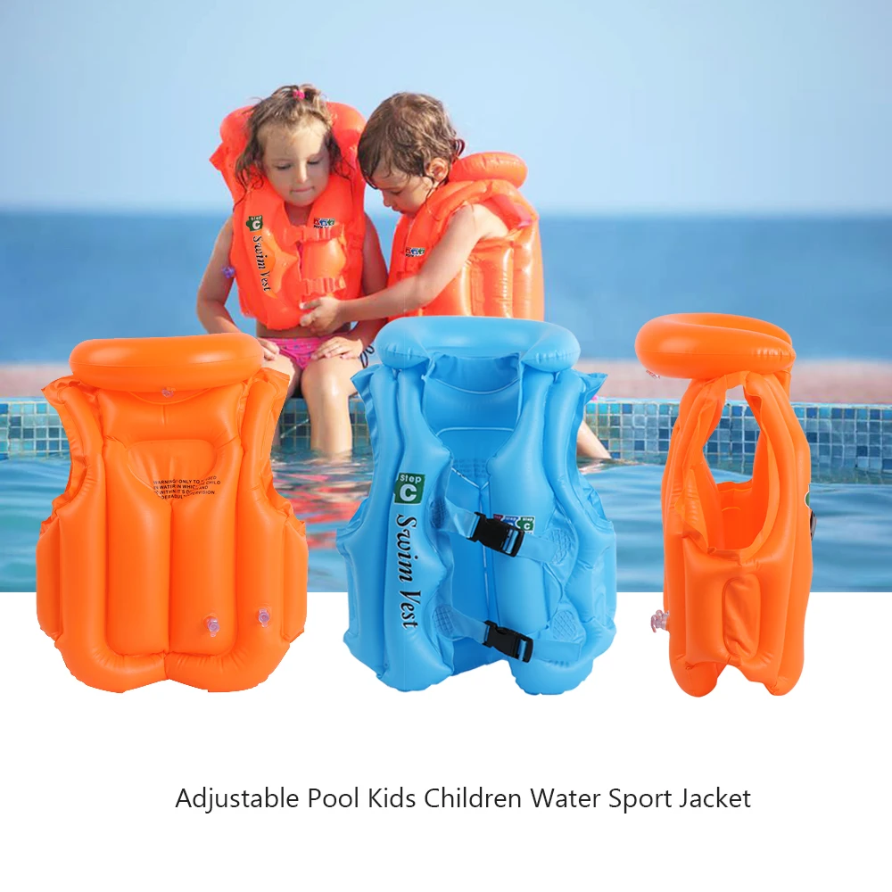 

Adjustable Pool Kids Children Water Sport Jacket Safety Swimsuit Swimming Aid Inflatable Life Vest