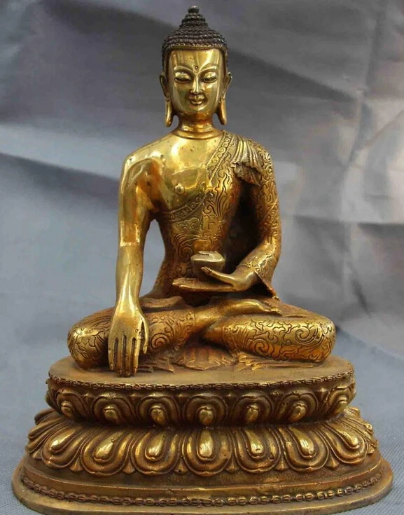 

shitou 002162 Tibet Buddhism Temple Copper Bronze Amitabha Tathagata RuLai Sakyamuni Statue