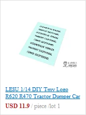 LESU Металл V8 логотип для 1/14 RC Sca грузовой тягач автомобиль DIY Deco часть TH02294