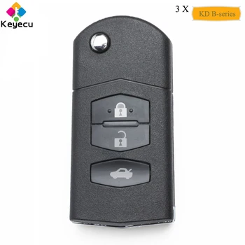 

KEYECU 3PCS/LOT Replacement Universal Remote B-Series for KD900 KD900+, KEYDIY KD Remote Key With 3 Buttons - FOB for P/N: B14-3