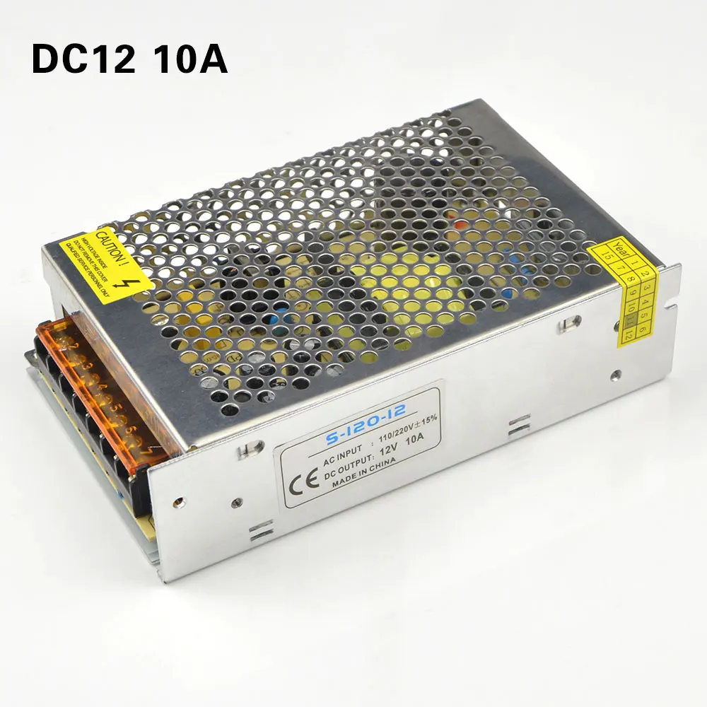 12 В импульсный источник питания 1A 2A 3A 5A 10A 15A 20A 30A AC 110 220 к DC для светодиодных