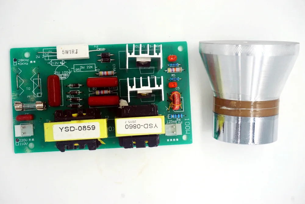 100W 28KHz Ultrasonic Cleaning Transducer Cleaner +Power Driver Board