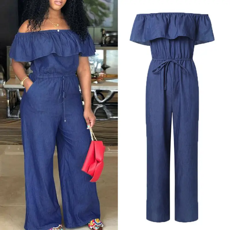 Boho Women Off Shoulder Short Sleeve Playsuit Jumpsuits Loose Plus Size Party Solid Color Jumpsuit Trouser Overall Sunsuits New Boho Women Off Shoulder Short Sleeve Playsuit Jumpsuits Loose Plus Size Party Solid Color Jumpsuit Trouser Overall Sunsuits New