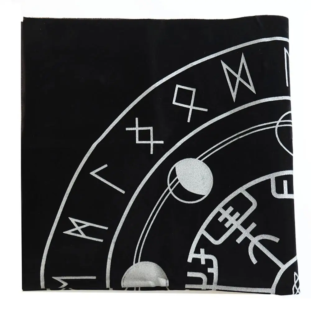 49*49 см Таро текстильная доска игра черный divination скатерть для стола игральные карты Таро игры ткань