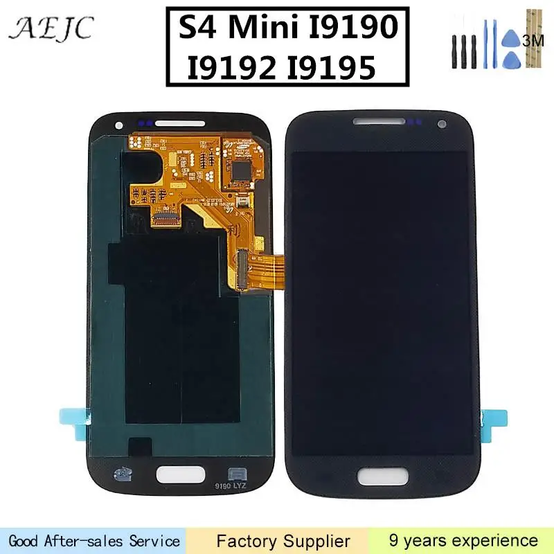 

Super OLED For Samsung Galaxy S4 Mini i9195 i9190 GT-i9195 i9190 i9192 i9195 LCD display Touch screen digitizer Assembly 4.3