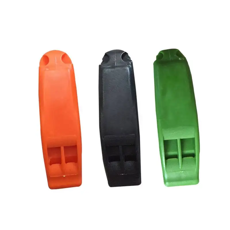 

2pcs Dual band Outdoor Hiking Survival Whistle Lifesaving Whistle Cheerleaders Cheer Cheerleading 3 Colors