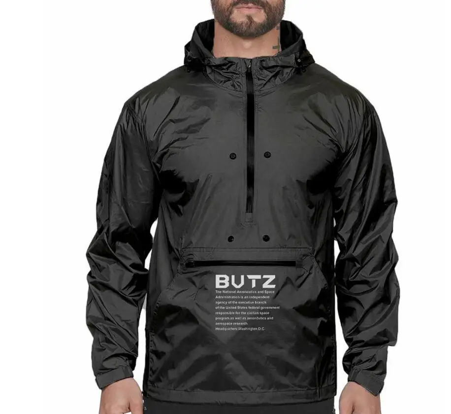 Новые мужские куртки для бега, уличная одежда для бега трусцой с капюшоном, спортивная одежда с капюшоном, спортивные плотные тренировочные кофты, кофты для фитнеса, одежда - Цвет: Черный