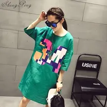 Футболка Женская длинная футболка harajuku женская рубашка с длинным рукавом летняя стильная длинная хлопковая Футболка большого размера CC295